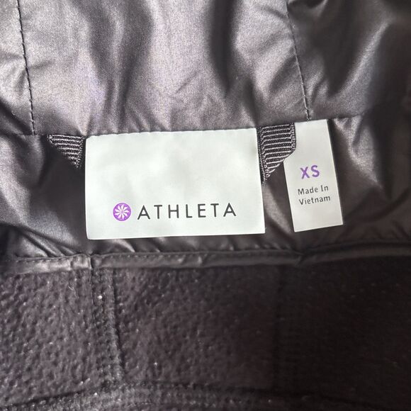 Athleta Hooded Front Double Zip Black Jacket Size XS (MSRP $159) - Picture 5 of 10